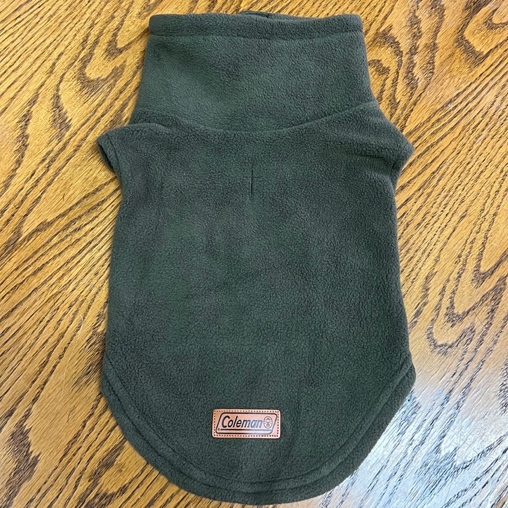 Coleman Dog Jacket/Vest, Hunter Green Color, Size Small